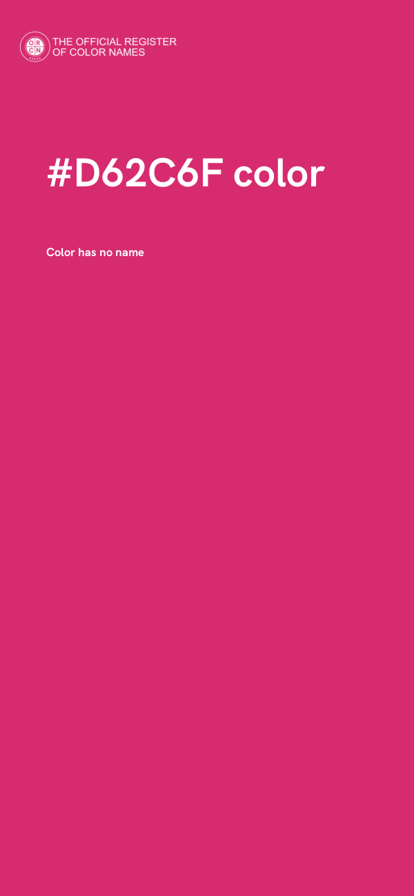 #D62C6F color image