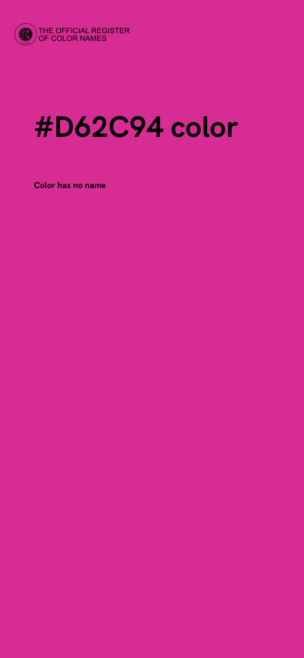 #D62C94 color image