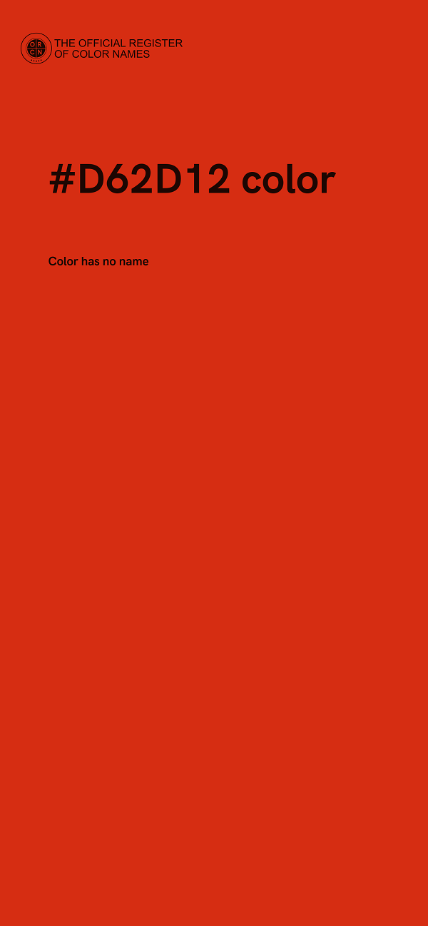 #D62D12 color image