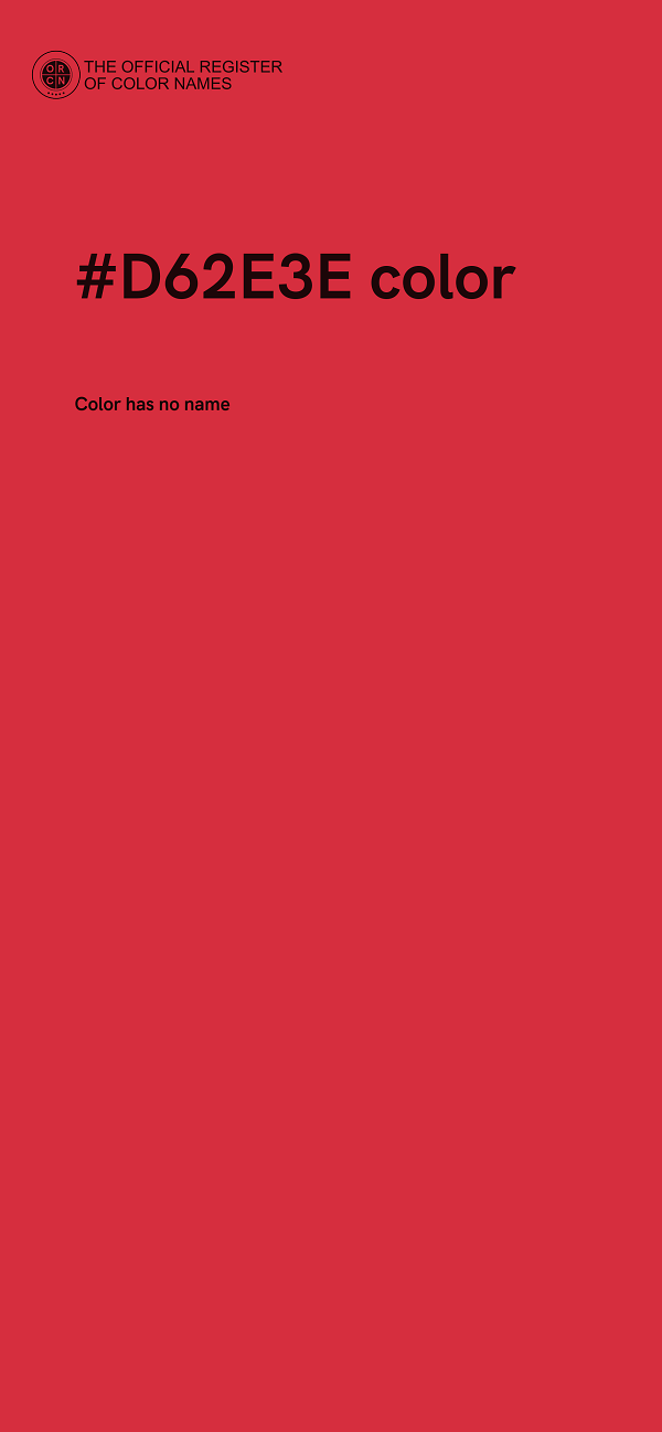 #D62E3E color image