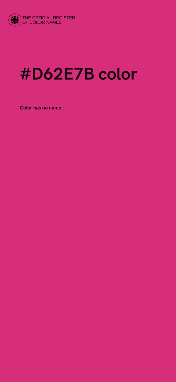 #D62E7B color image
