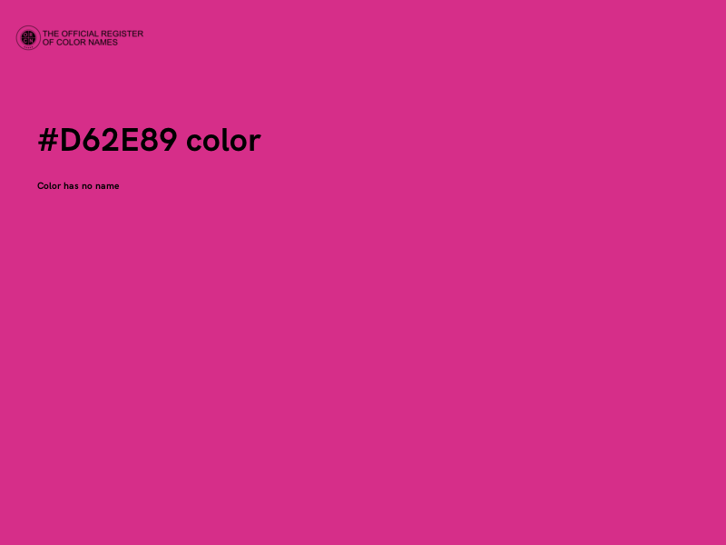 #D62E89 color image