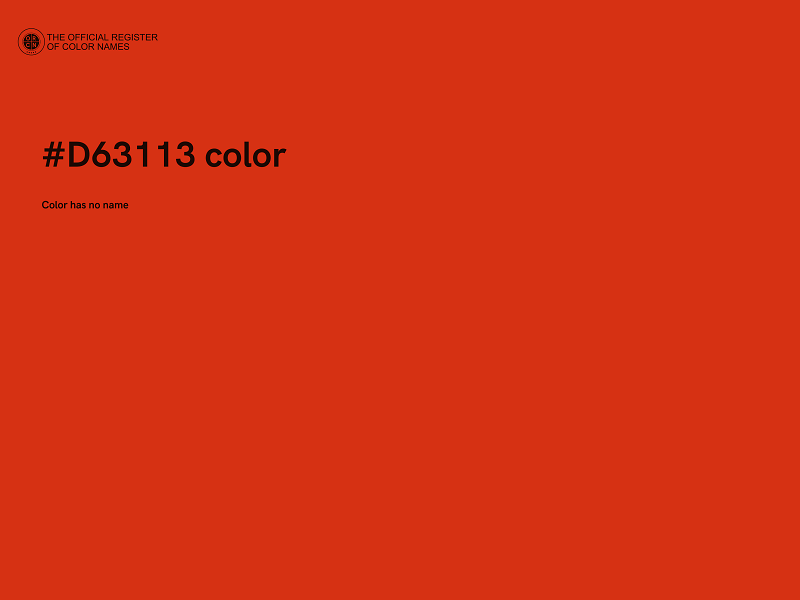 #D63113 color image