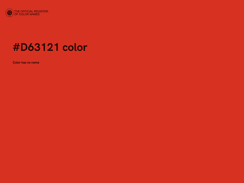 #D63121 color image