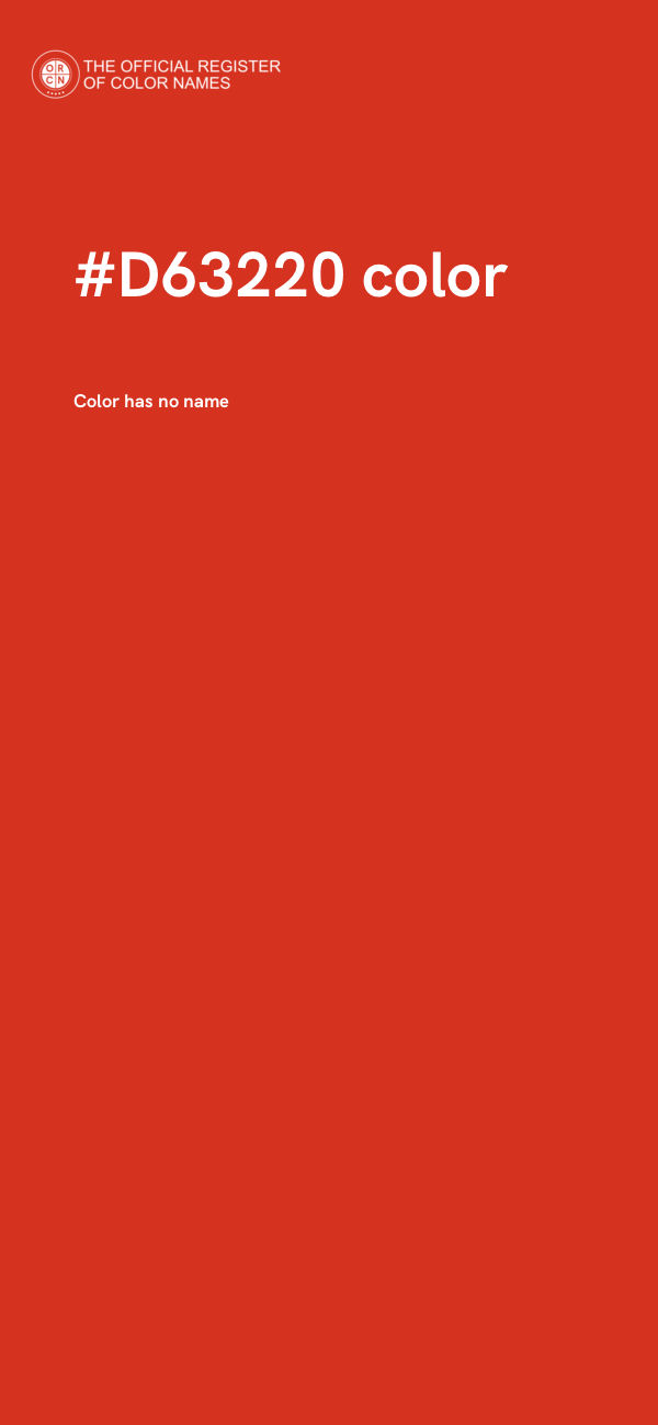 #D63220 color image