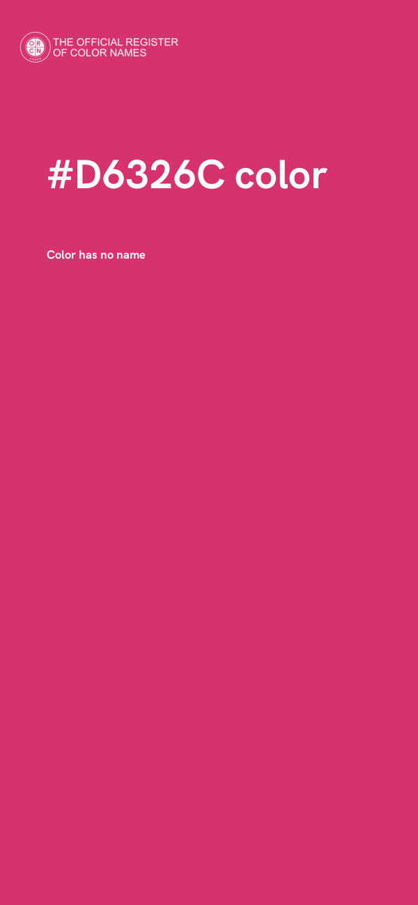 #D6326C color image