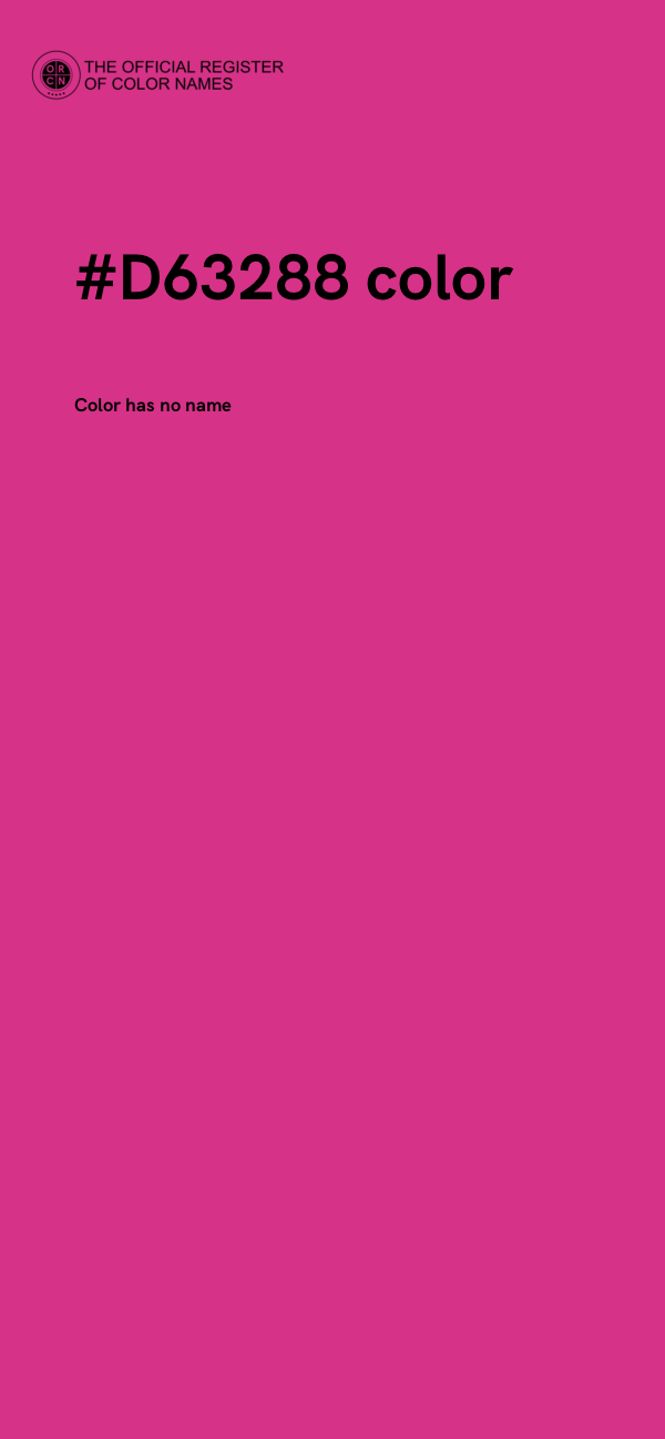 #D63288 color image