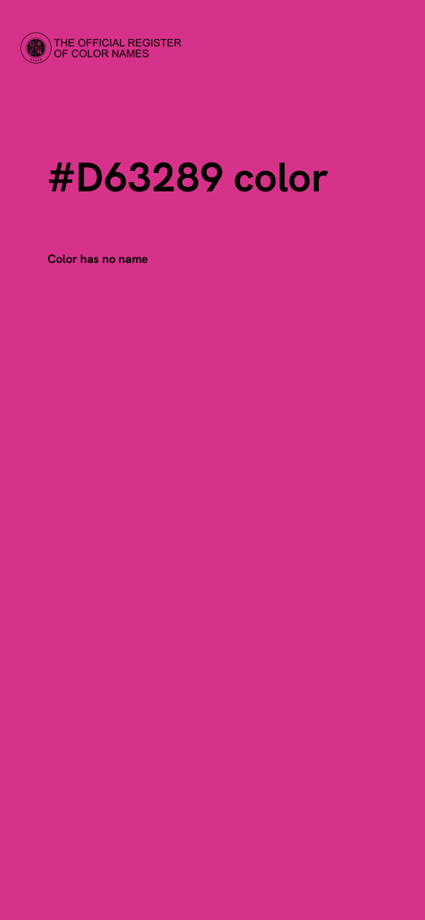 #D63289 color image
