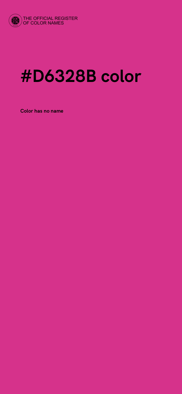 #D6328B color image
