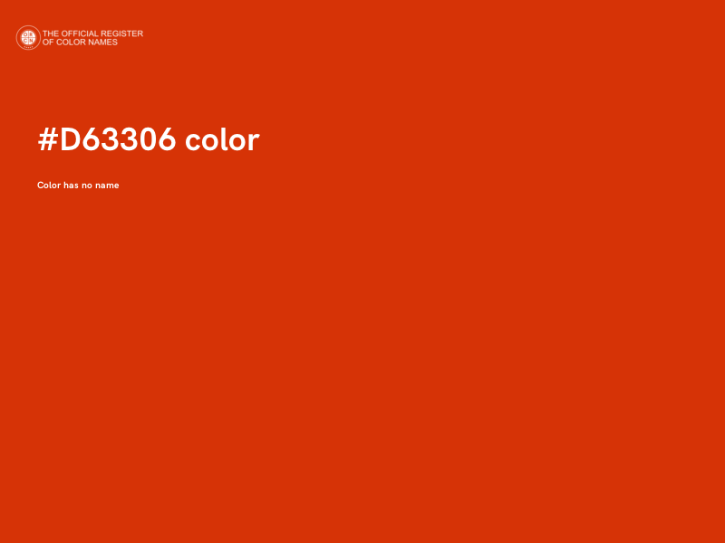 #D63306 color image