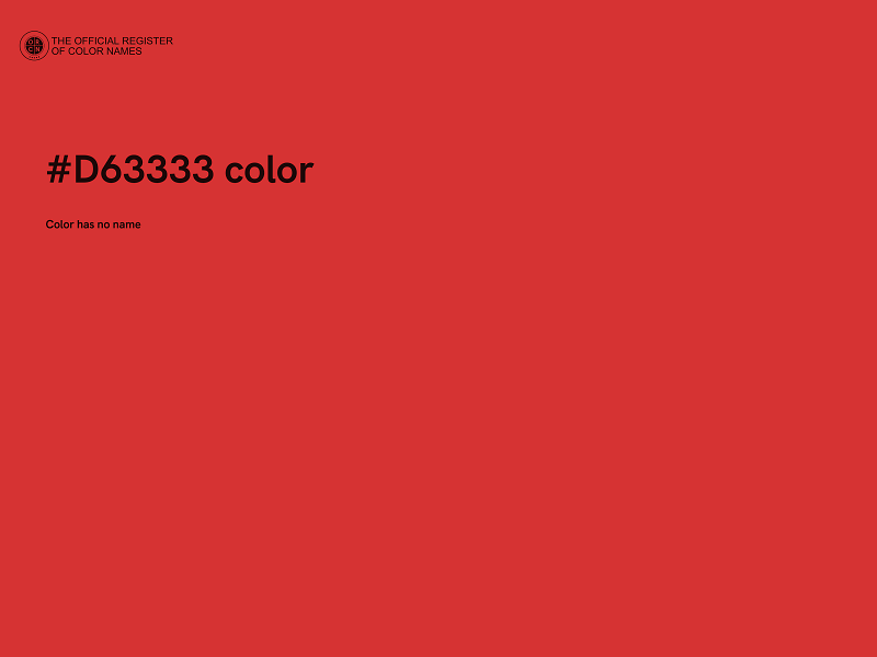 #D63333 color image