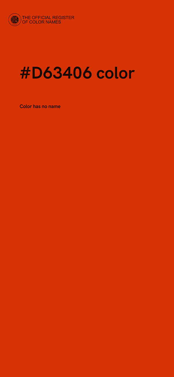 #D63406 color image