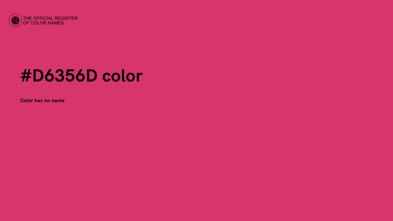#D6356D color image