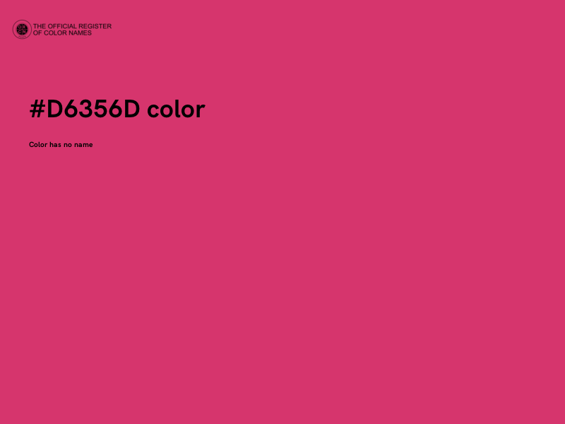 #D6356D color image