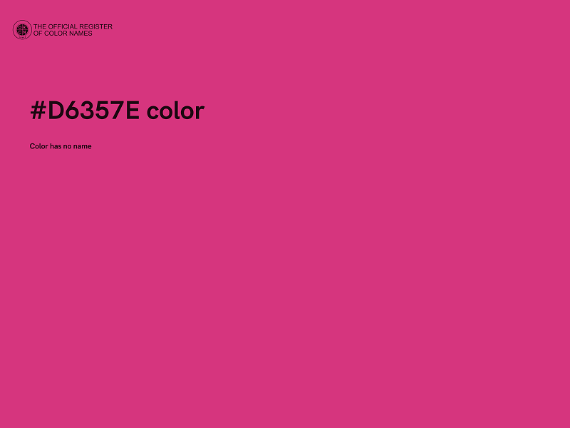 #D6357E color image