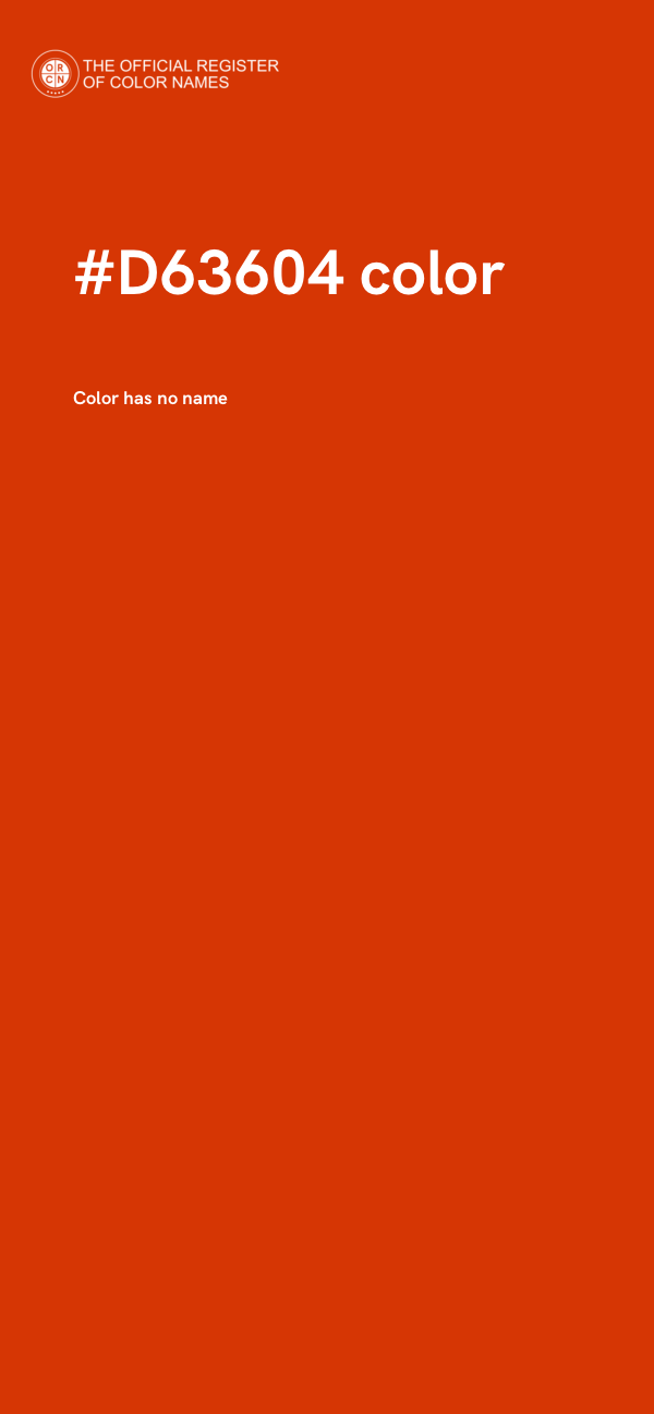 #D63604 color image