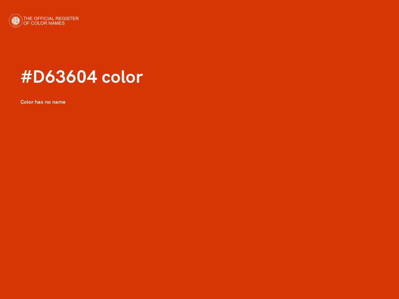 #D63604 color image