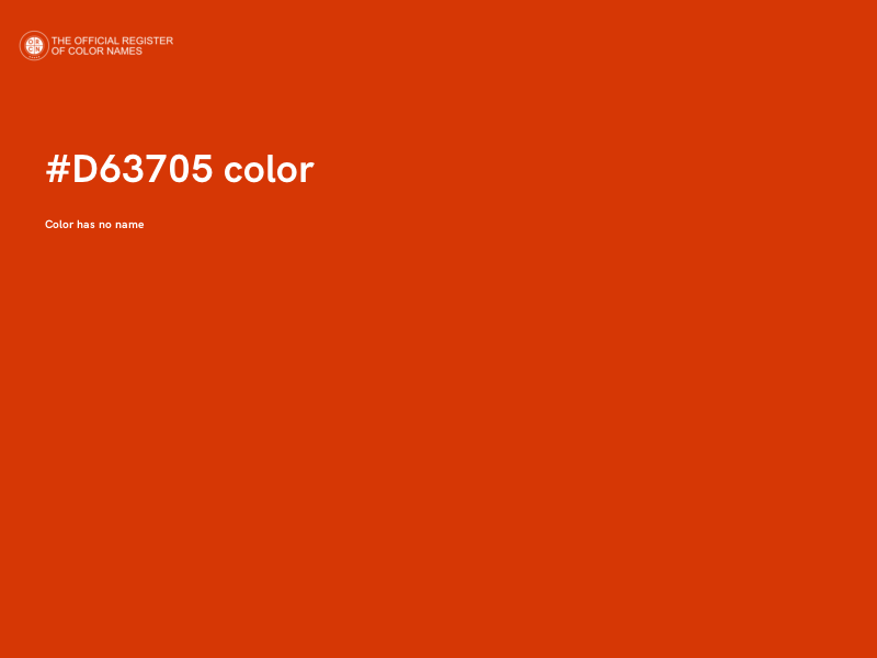 #D63705 color image
