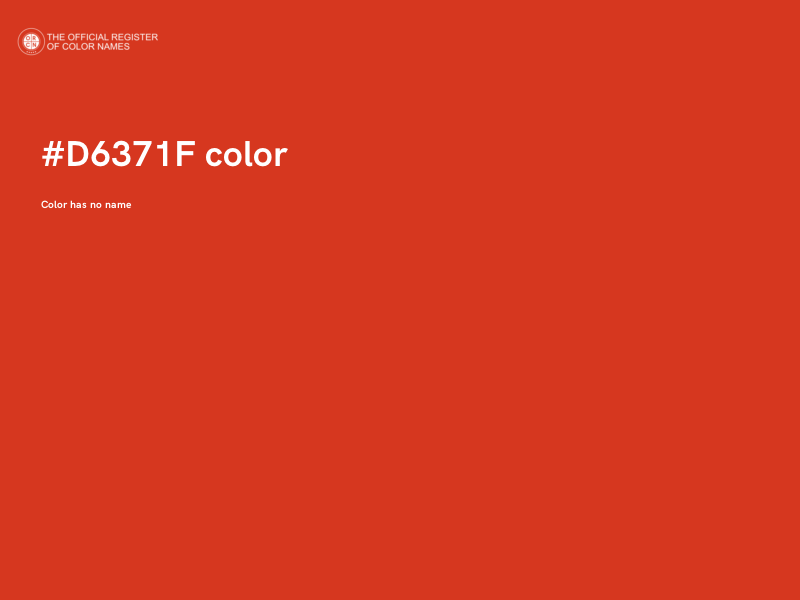 #D6371F color image