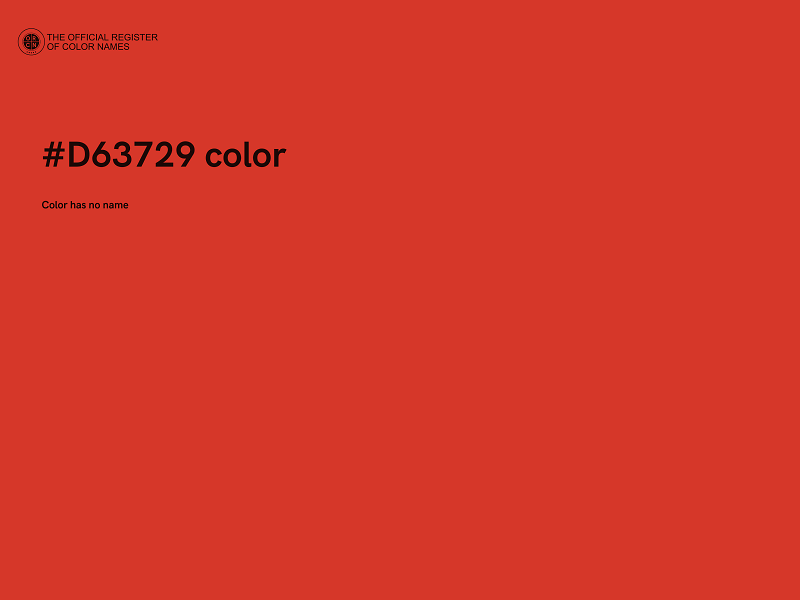 #D63729 color image