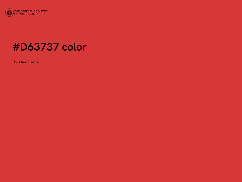 #D63737 color image
