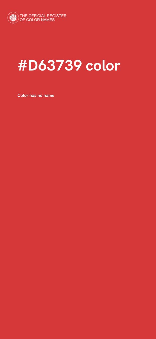 #D63739 color image