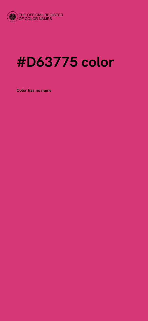 #D63775 color image