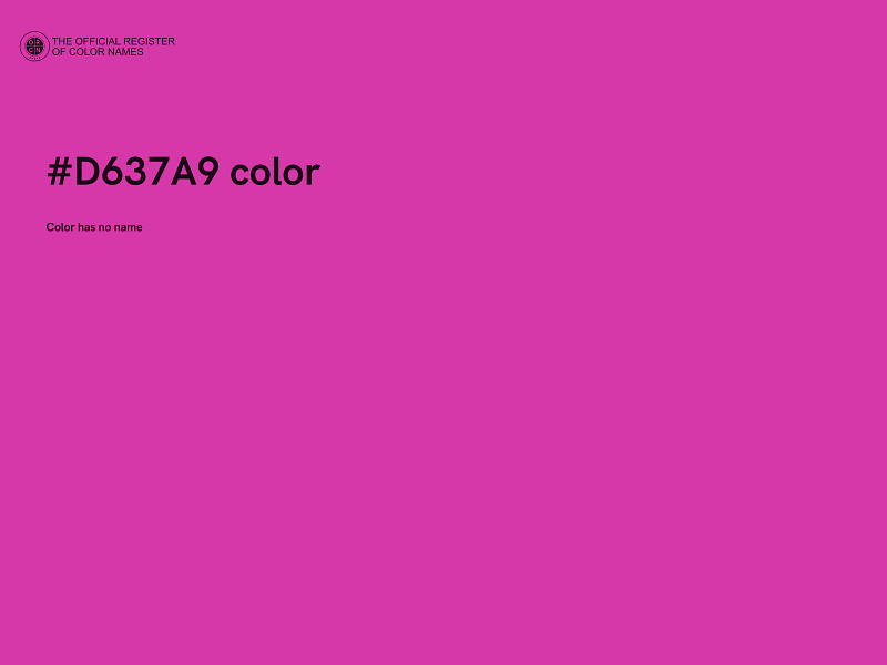 #D637A9 color image