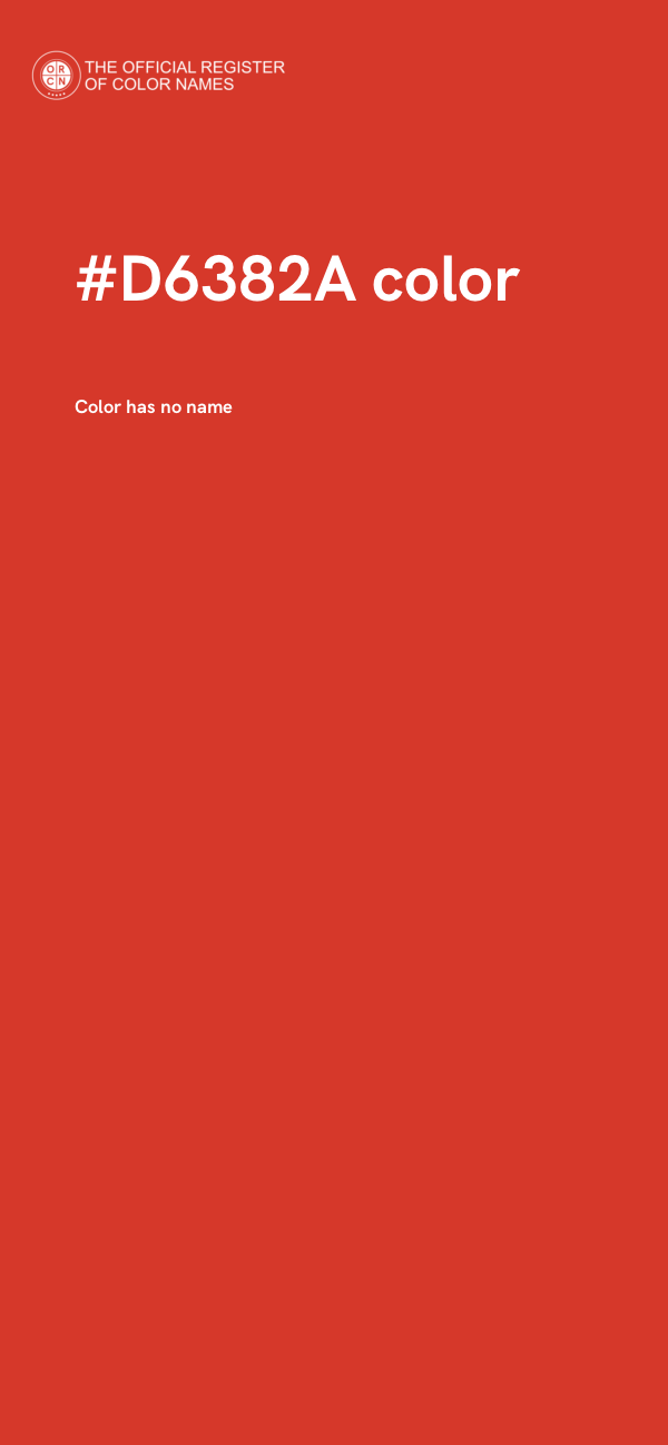 #D6382A color image