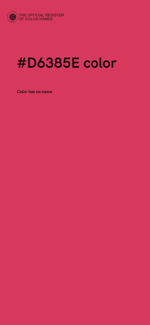 #D6385E color image