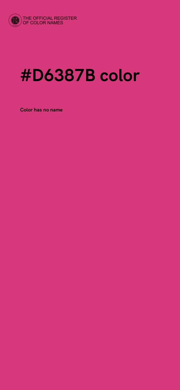 #D6387B color image