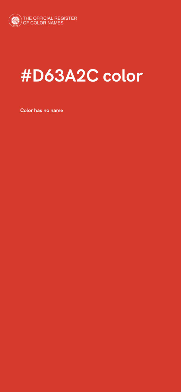#D63A2C color image