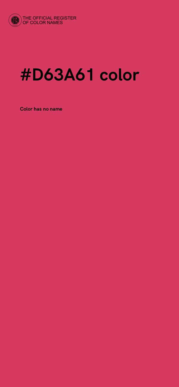#D63A61 color image