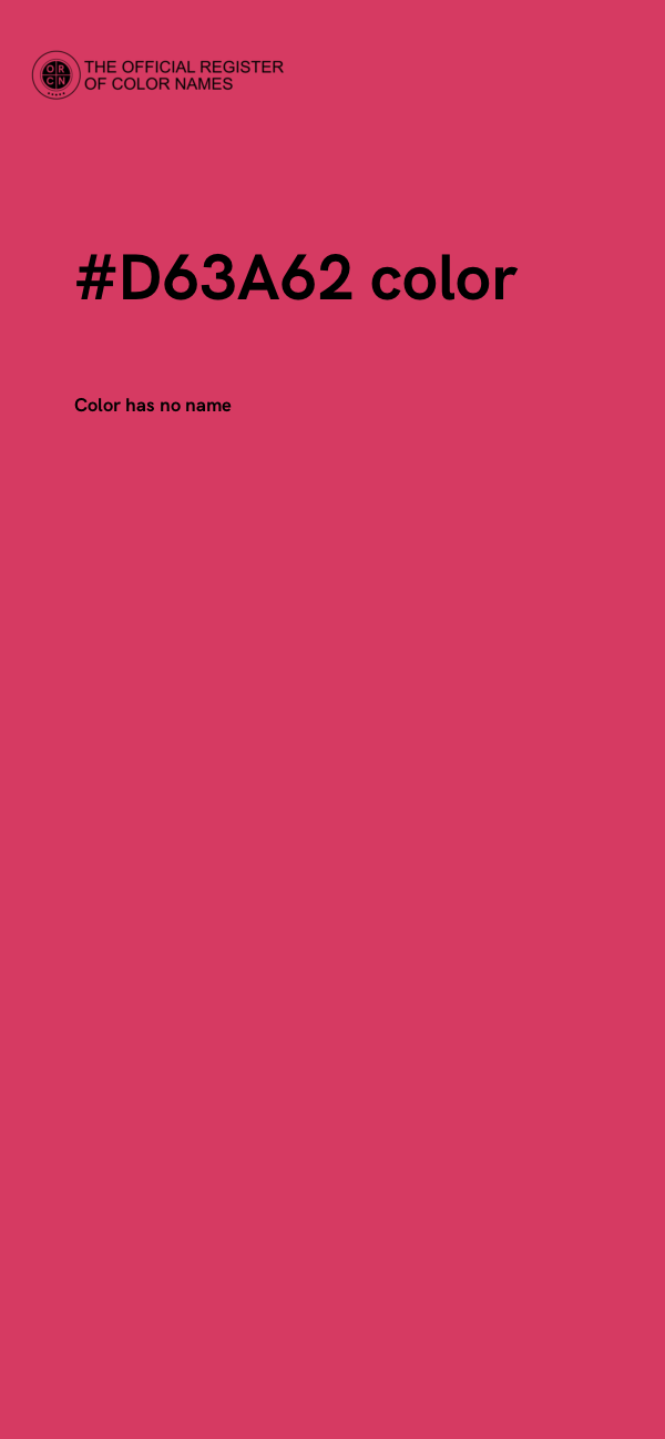 #D63A62 color image