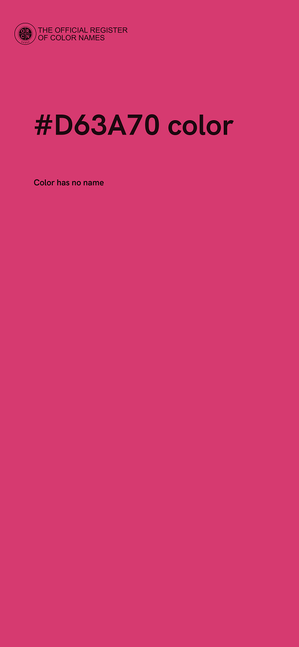 #D63A70 color image