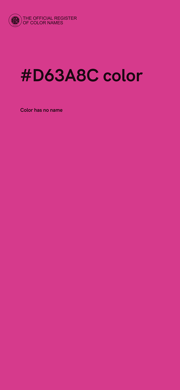 #D63A8C color image