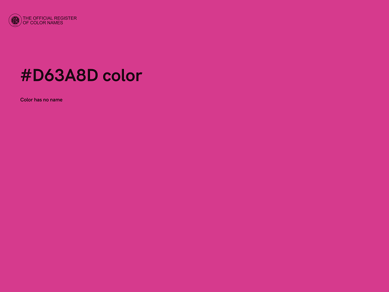 #D63A8D color image