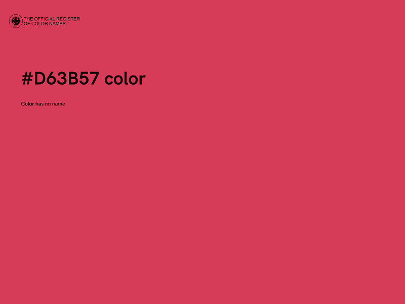 #D63B57 color image