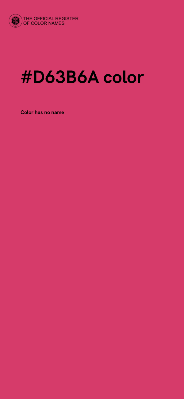 #D63B6A color image