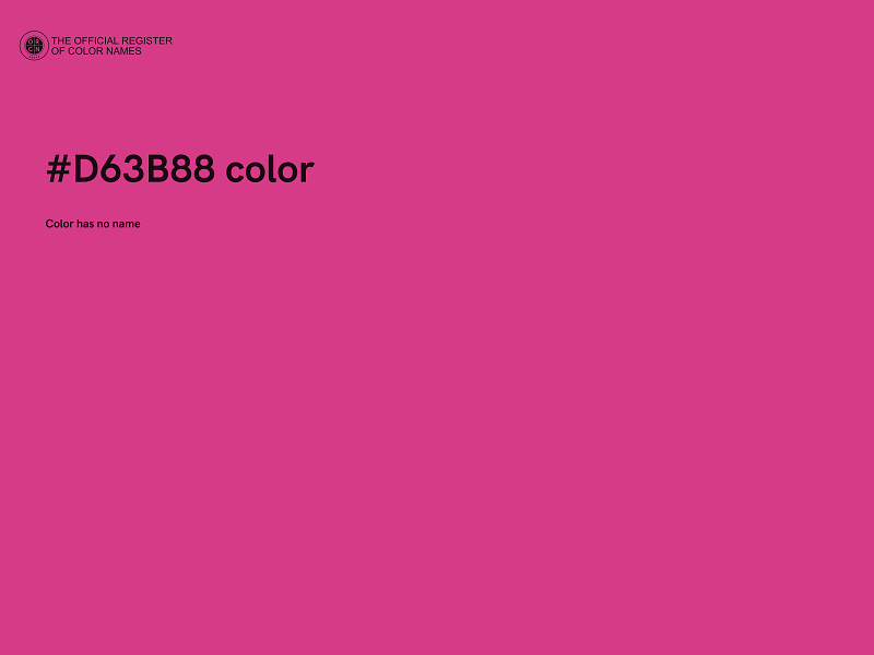 #D63B88 color image