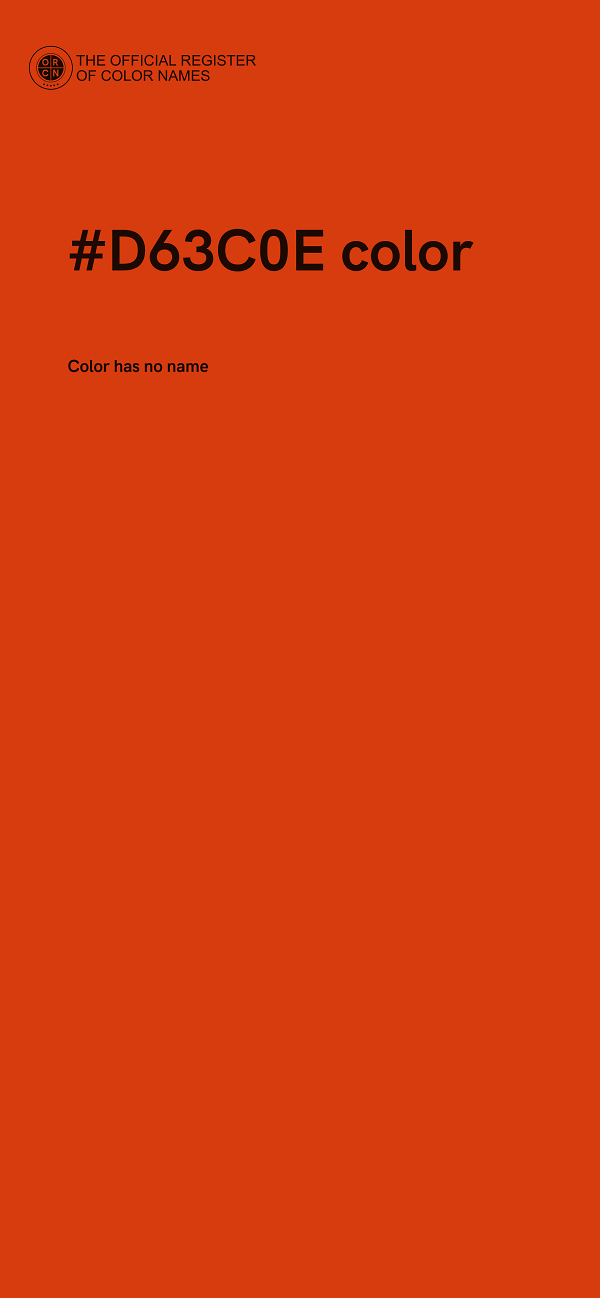 #D63C0E color image