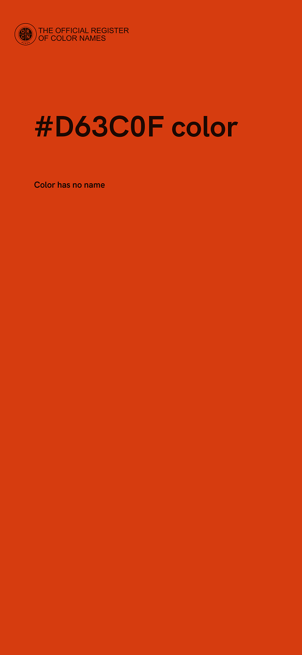 #D63C0F color image