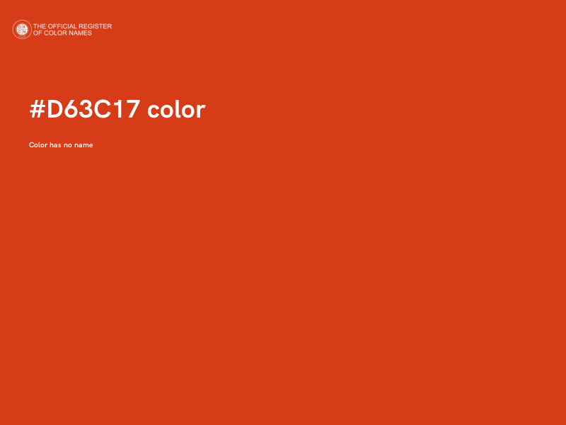 #D63C17 color image