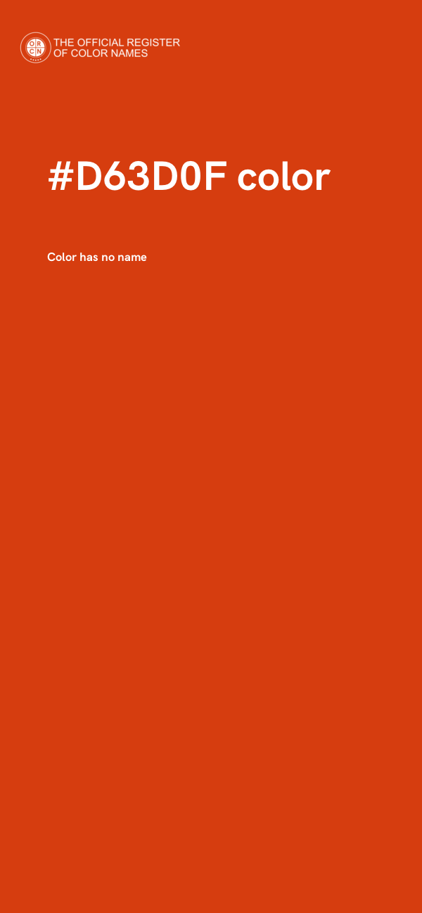 #D63D0F color image