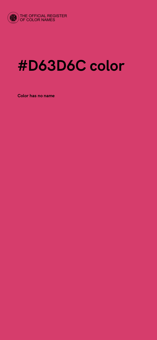 #D63D6C color image