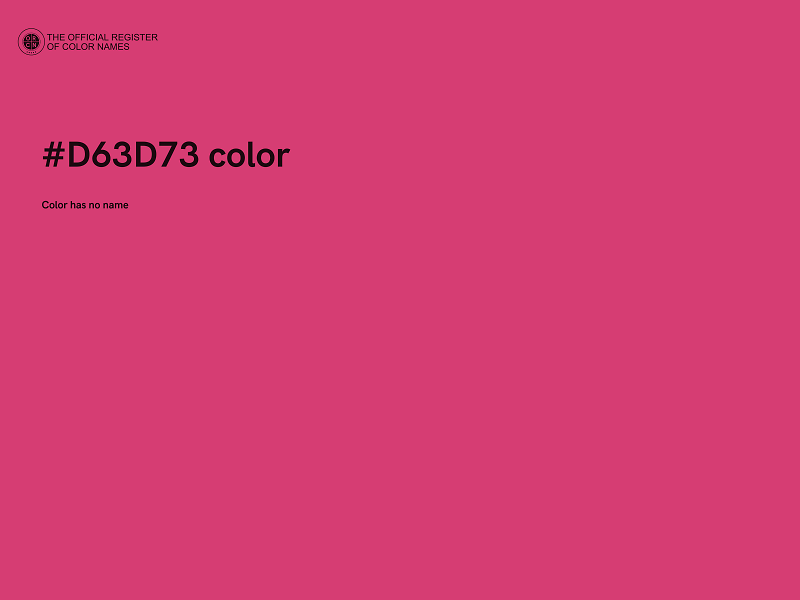 #D63D73 color image