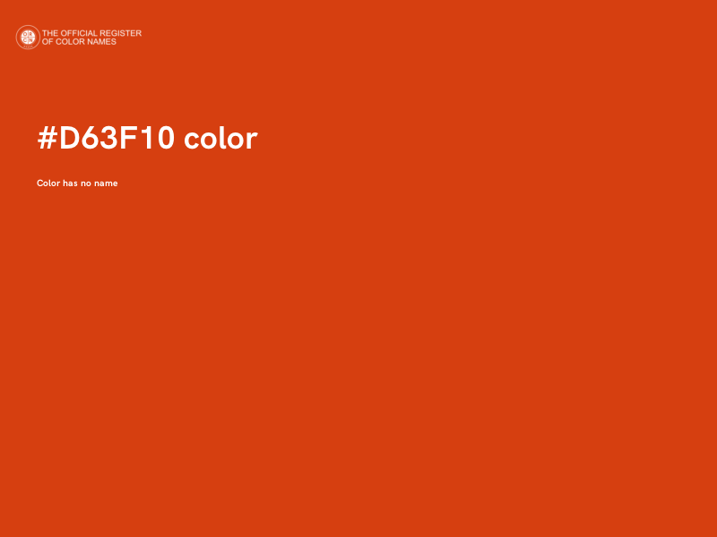 #D63F10 color image