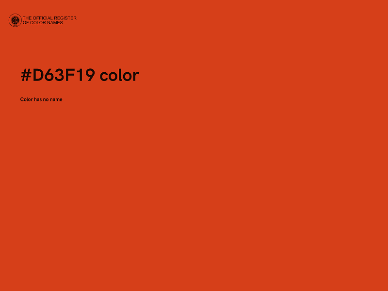 #D63F19 color image