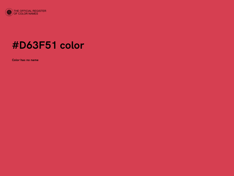 #D63F51 color image