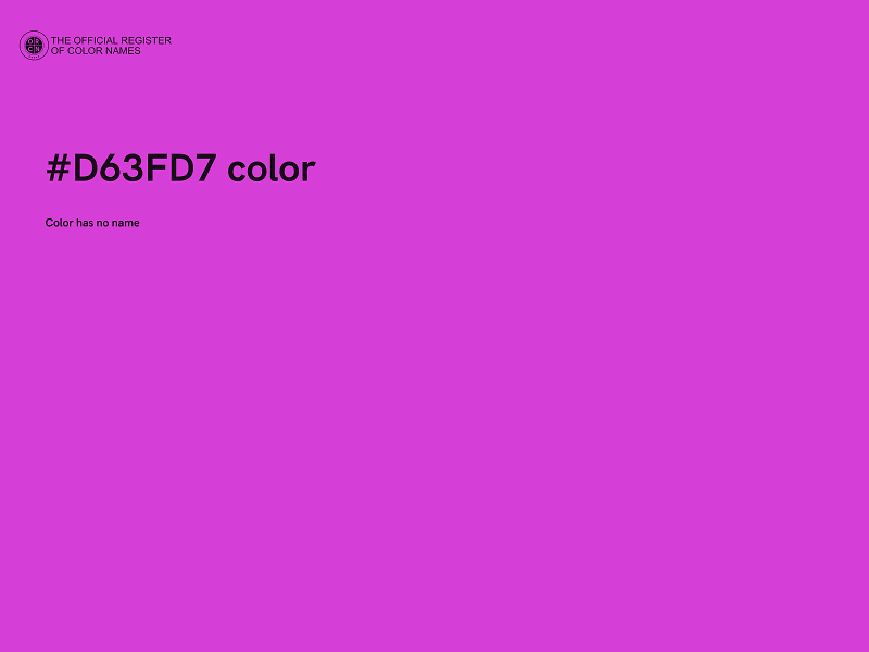 #D63FD7 color image